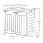 Keter Store It Out Max 1200L Garten- und Mülltonnen-Aufbewahrungsbox - Beige/Braun