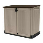 Keter Store It Out Midi abschließbare Garten-Aufbewahrungsbox 880L - Beige/Braun