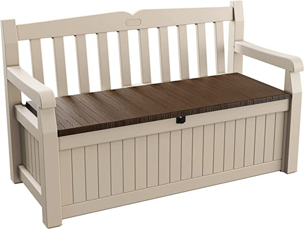 Keter Eden 265L Aufbewahrungsbank - Beige und Braun