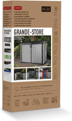 Keter Grande Store 2020L Outdoor-Aufbewahrungsschuppen - Grau, robuste Duotech-Ausführung