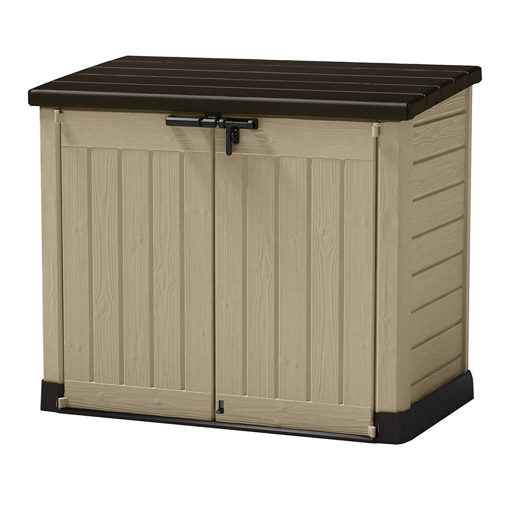 Keter Store It Out Max 1200L Garten- und Mülltonnen-Aufbewahrungsbox - Beige/Braun