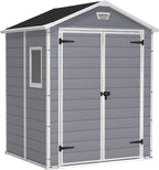 Keter Manor 6 x 5ft Outdoor-Gartenhaus mit Doppeltür