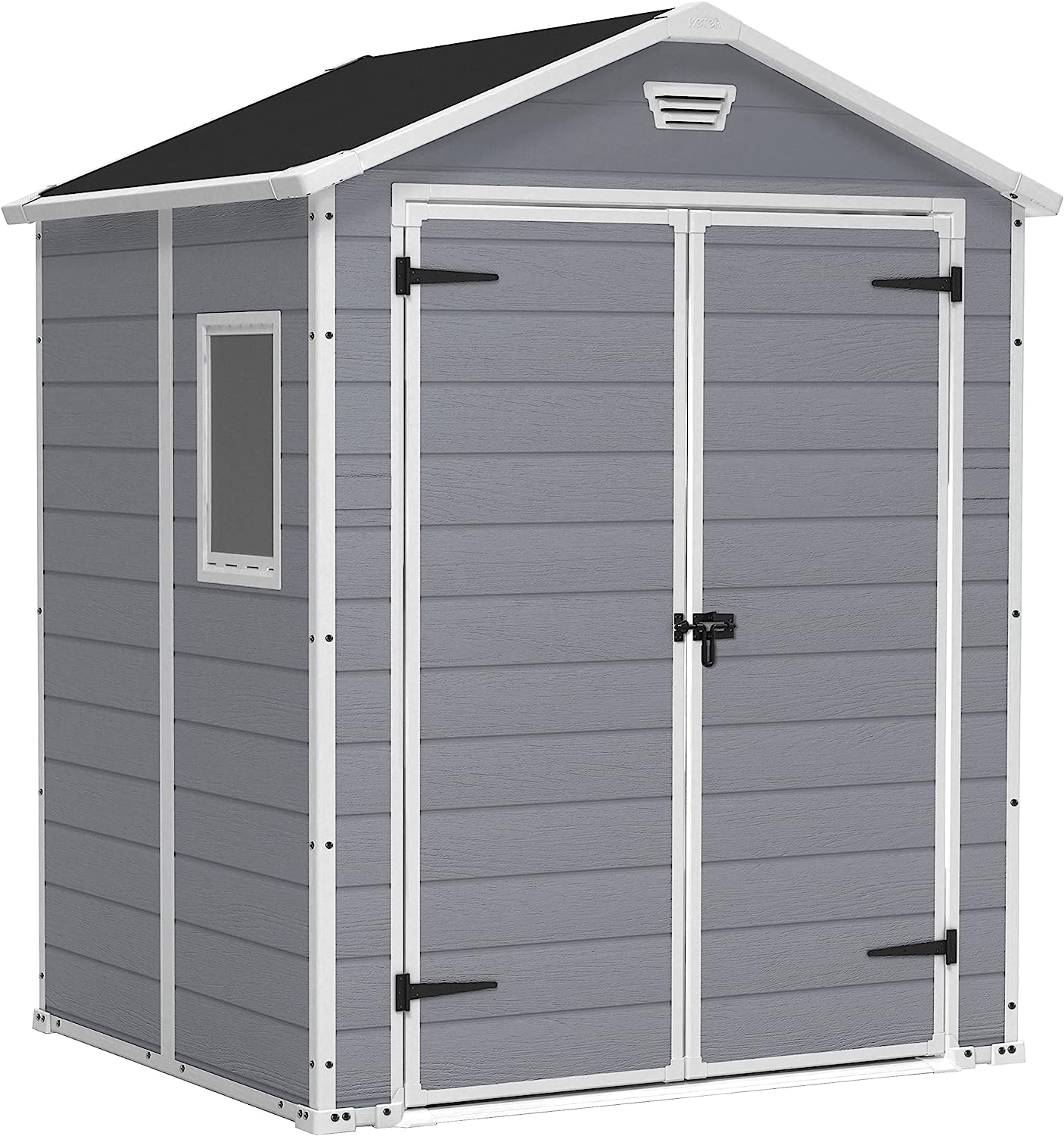 Keter Manor 6 x 5ft Outdoor-Gartenhaus mit Doppeltür