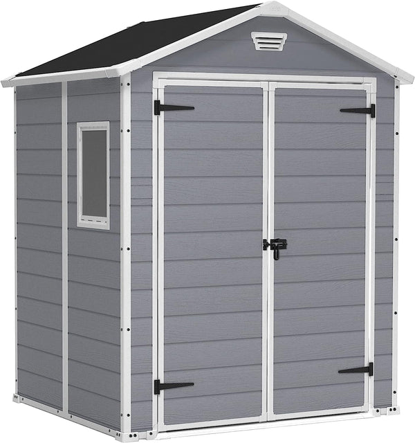 Keter Manor 6 x 5ft Outdoor-Gartenhaus mit Doppeltür
