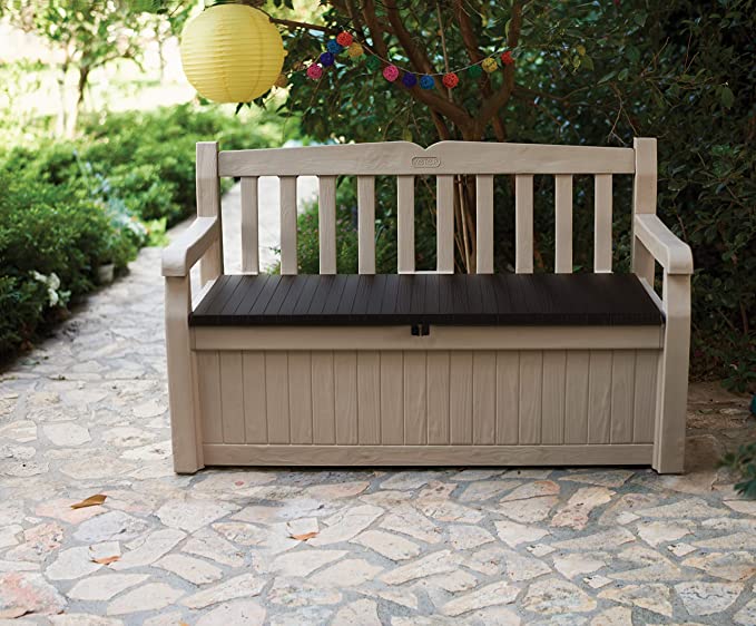 Keter Eden 265L Aufbewahrungsbank - Beige und Braun