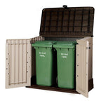 Keter Store It Out Midi abschließbare Garten-Aufbewahrungsbox 880L - Beige/Braun