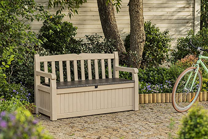 Keter Eden 265L Aufbewahrungsbank - Beige und Braun