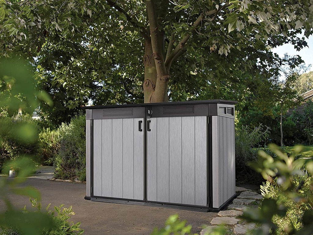 Keter Grande Store 2020L Outdoor-Aufbewahrungsschuppen - Grau, robuste Duotech-Ausführung