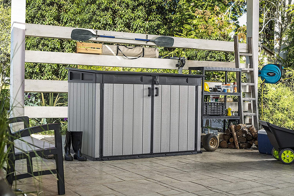 Keter Grande Store 2020L Outdoor-Aufbewahrungsschuppen - Grau, robuste Duotech-Ausführung