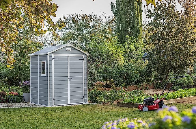 Keter Manor 6 x 5ft Outdoor-Gartenhaus mit Doppeltür