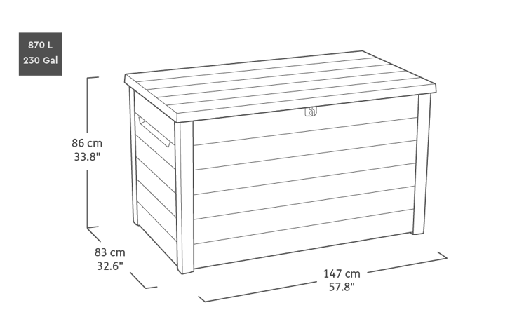 Keter Ontario 870L Aufbewahrungsbox