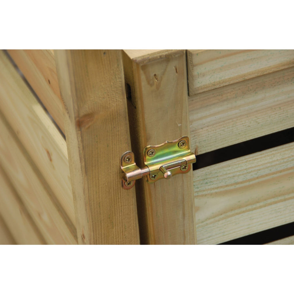 Rowlinson Dreifach-Mülltonnenbox Natur 8 x 3ft