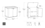 Keter Store It Out Max 1200L Aufbewahrungsbox - Dunkelgrün